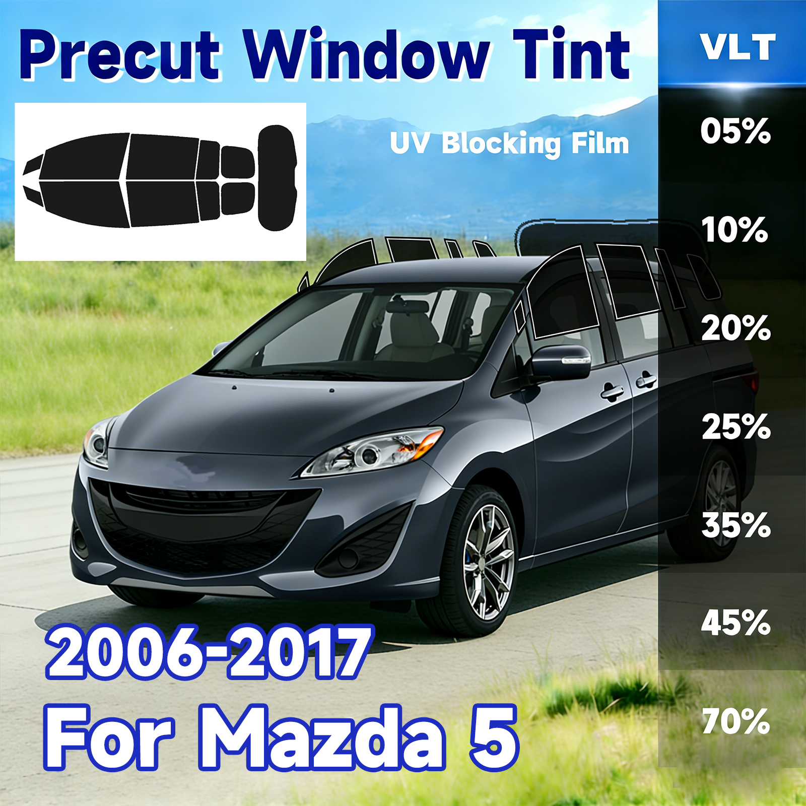 Precut Window Tint Car for Maz - Privacy Screen Protector ulasan dan harga